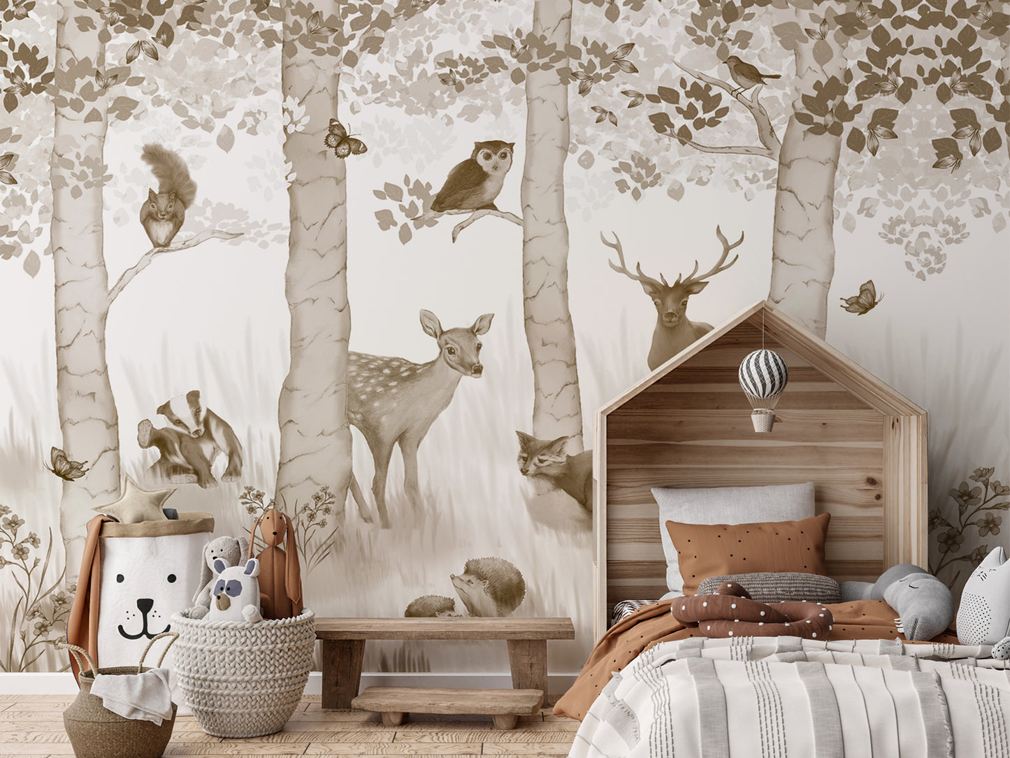 Woodland Adventure - Sepia