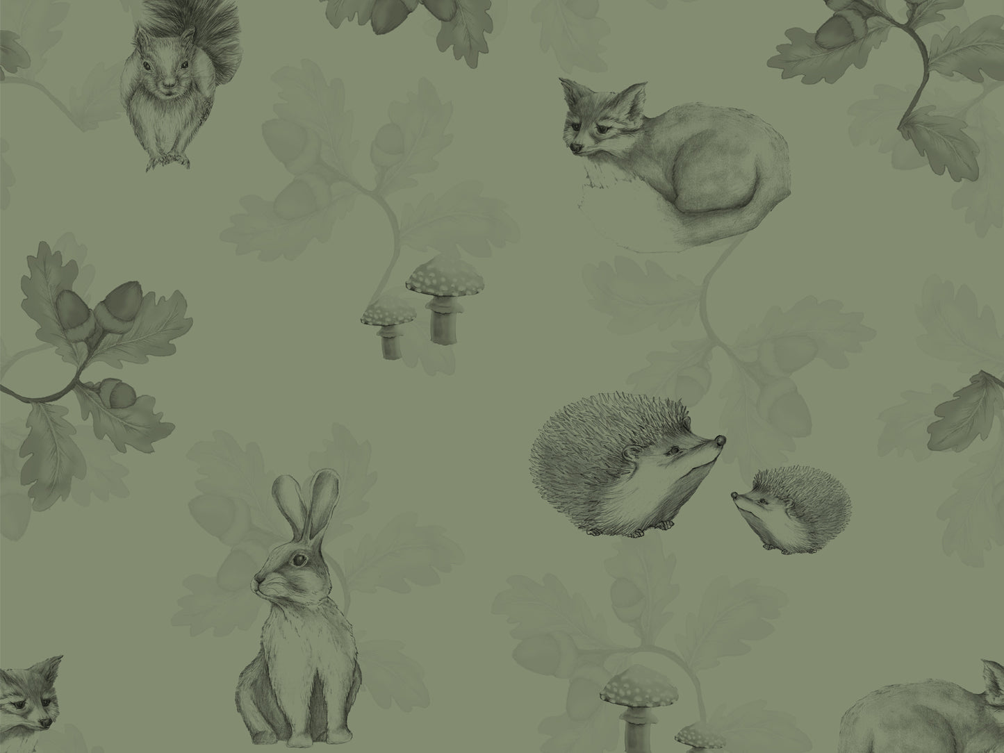 Woodland Creatures - Green