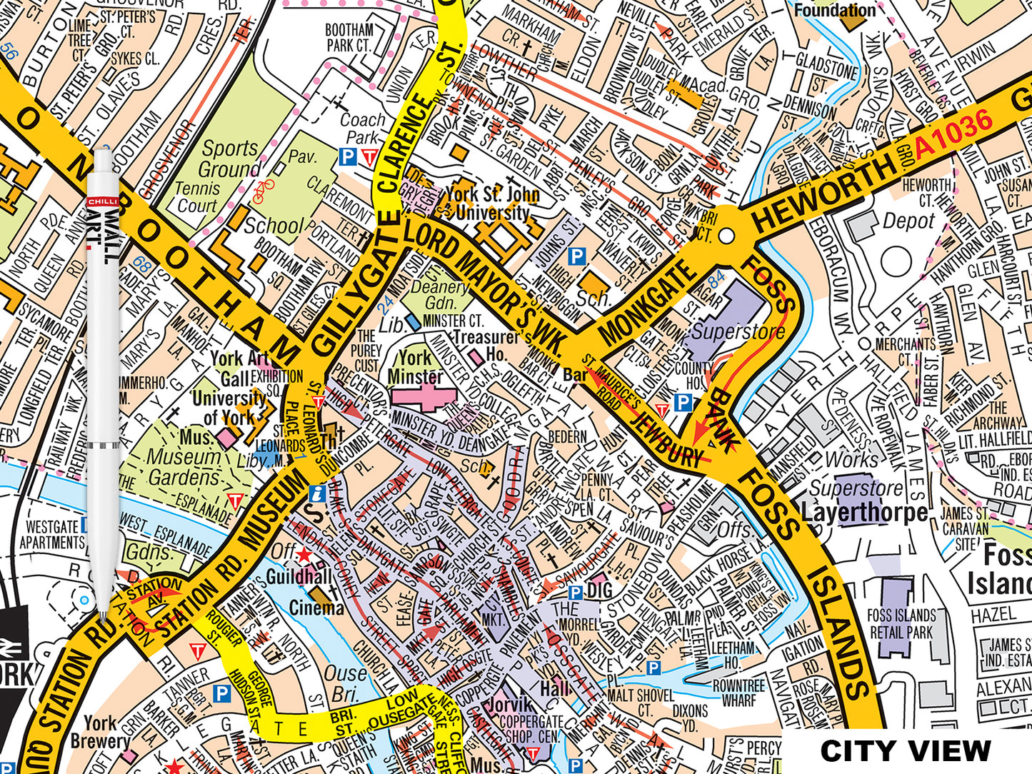 A-Z York Map