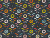 Abstract Flora - Navy and Bright
