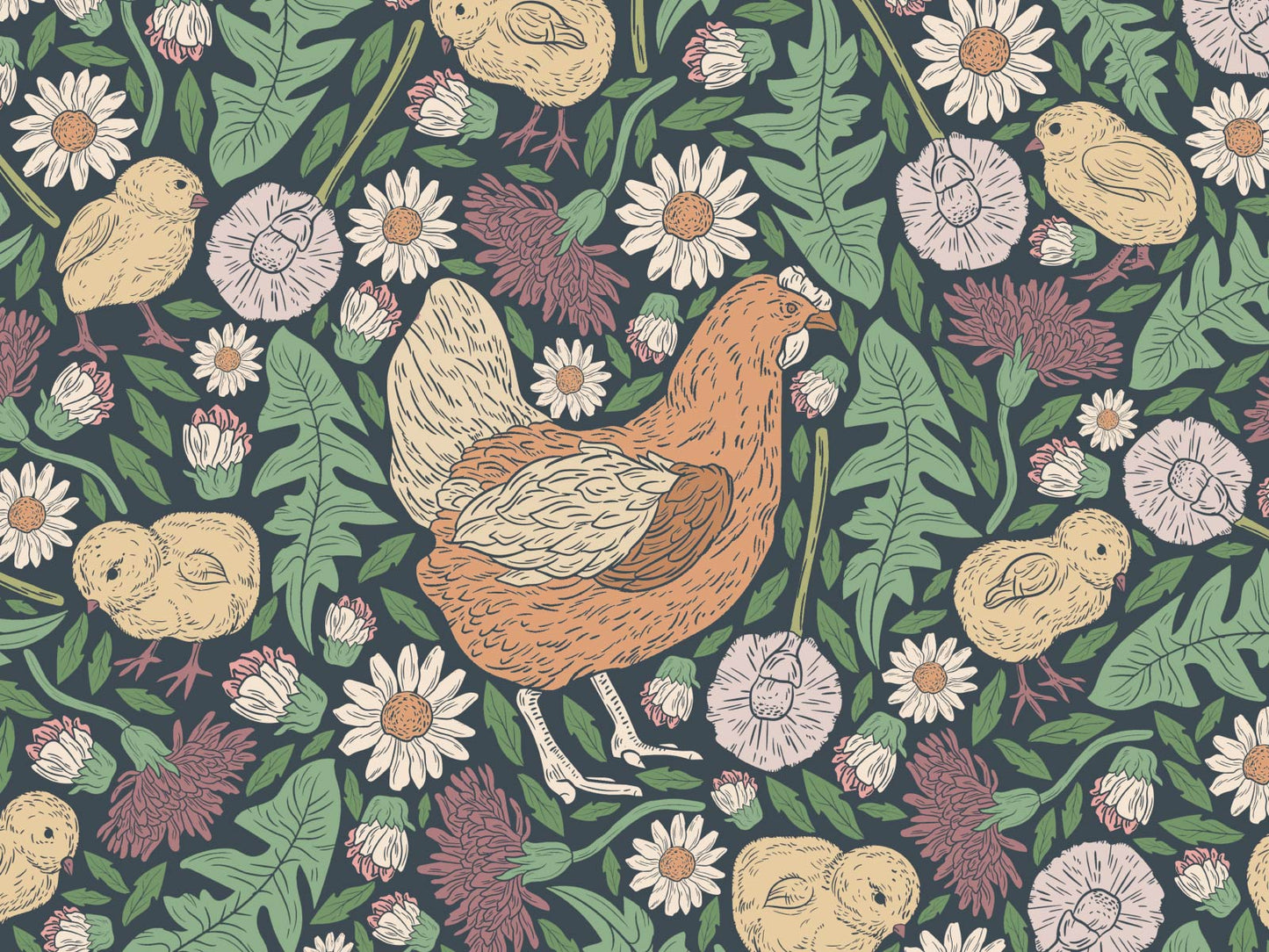 Chicks and Chickens - Navy