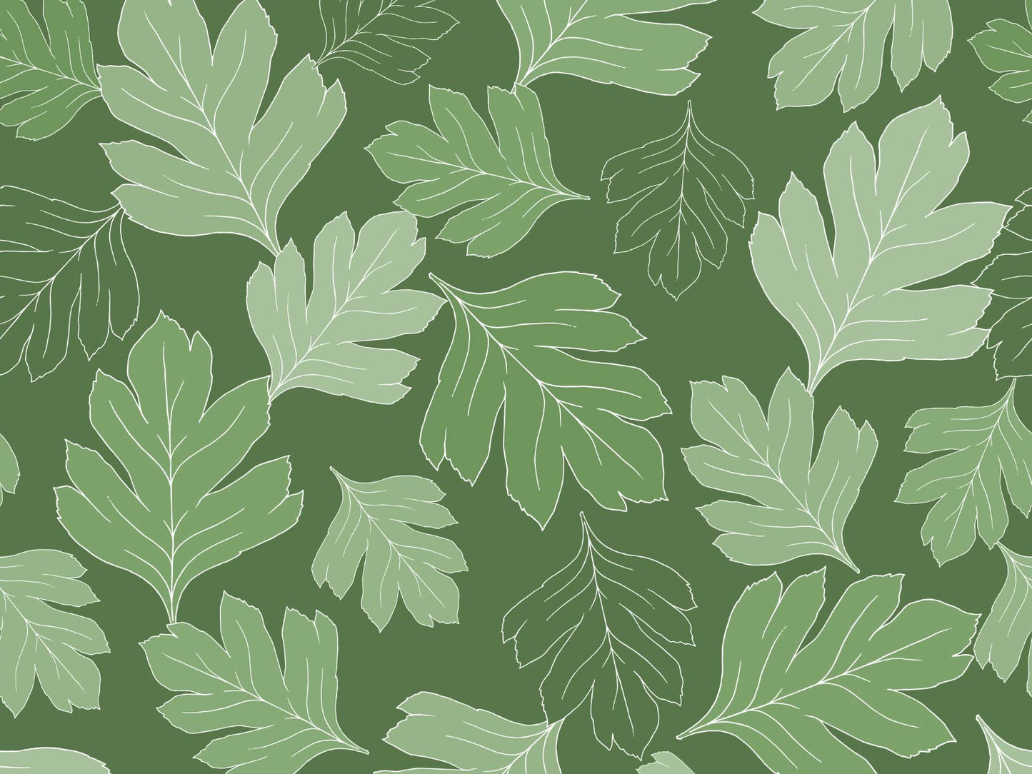 Hawthorn Leaf - Green