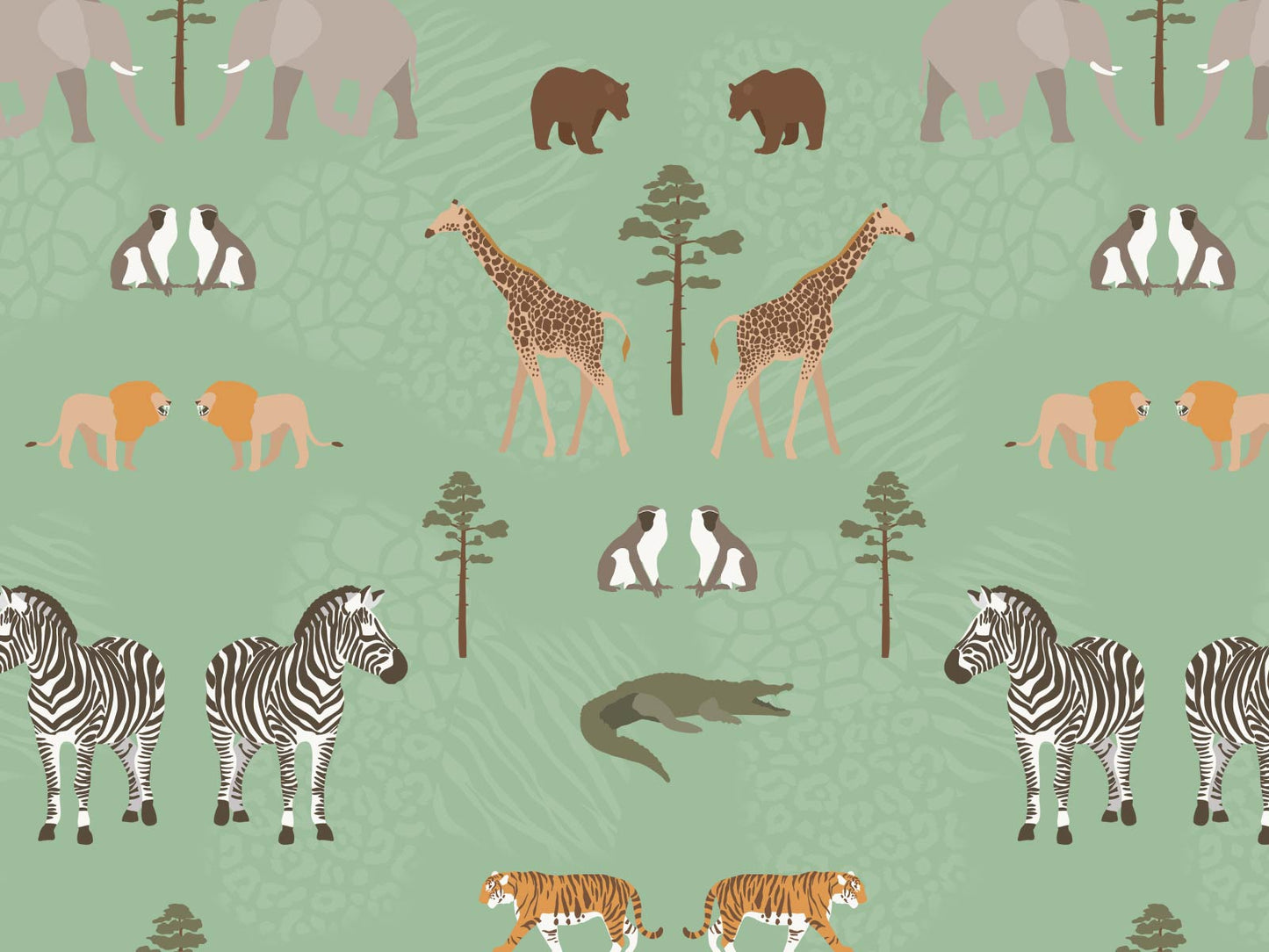 Jungle Animals - Green