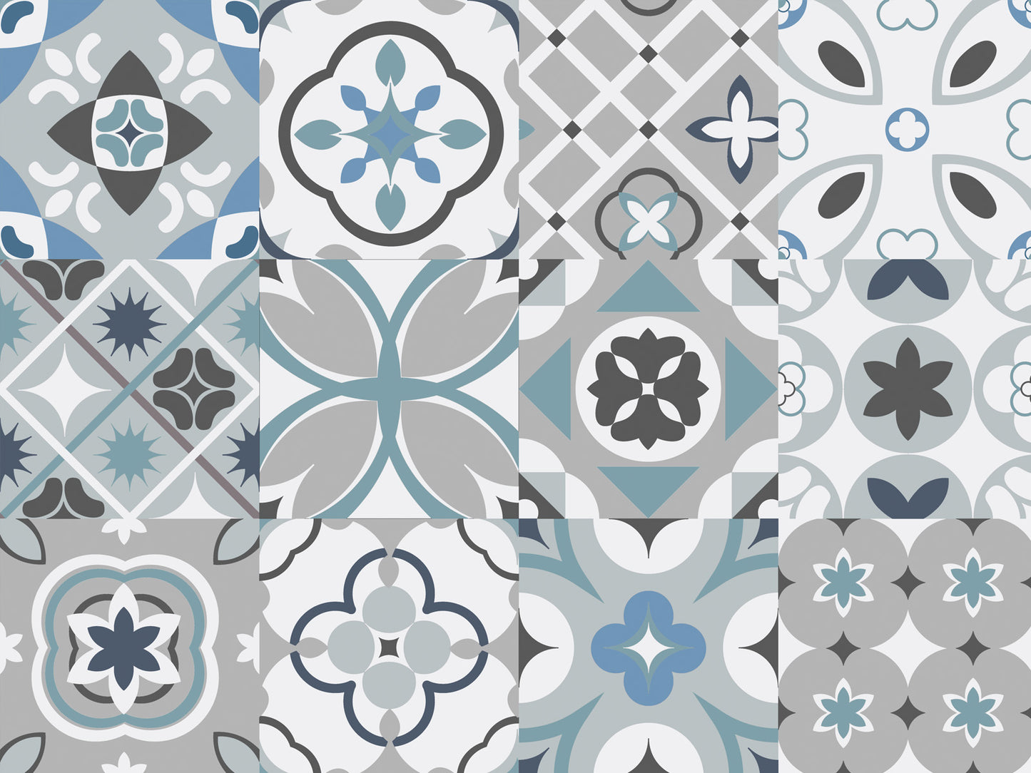 Mediterranean Tiles - Light Blue