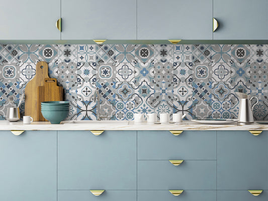Mediterranean Tiles - Light Blue