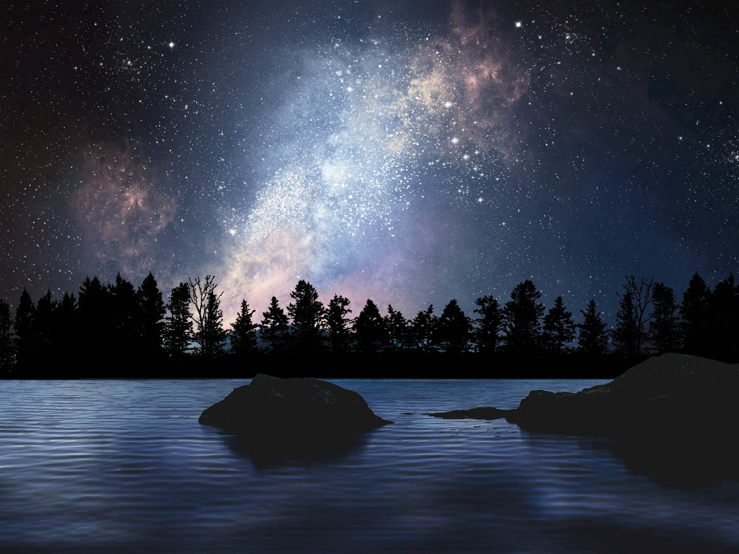 Milky Way over the Lake