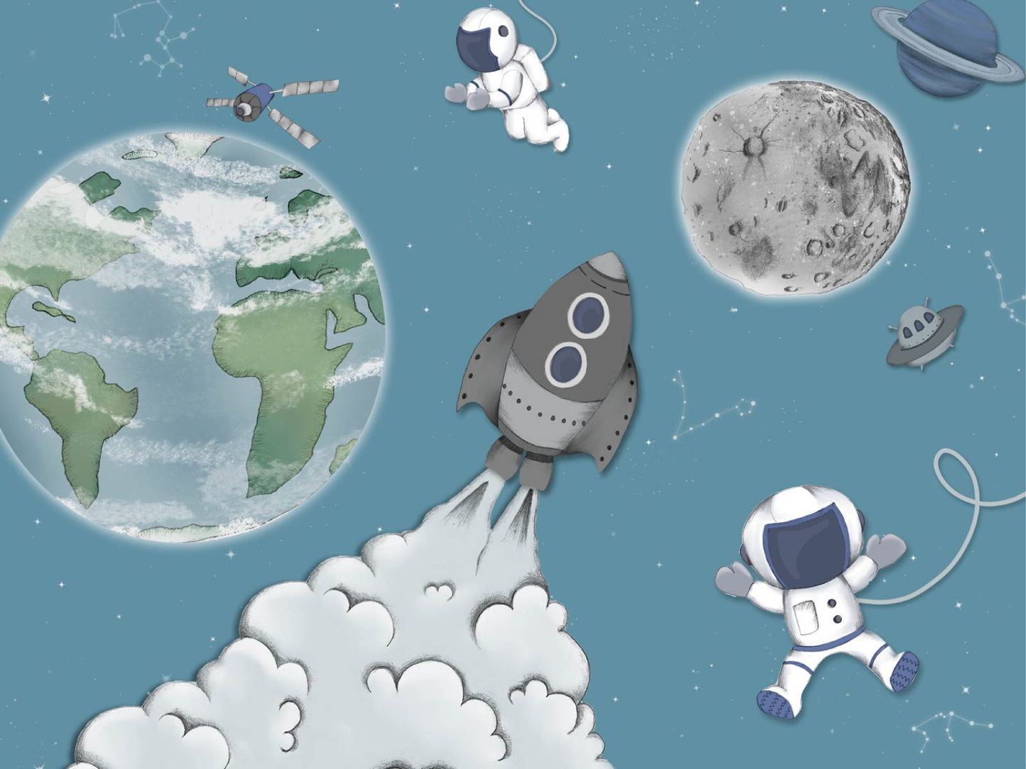 Outer Space - Light Blue