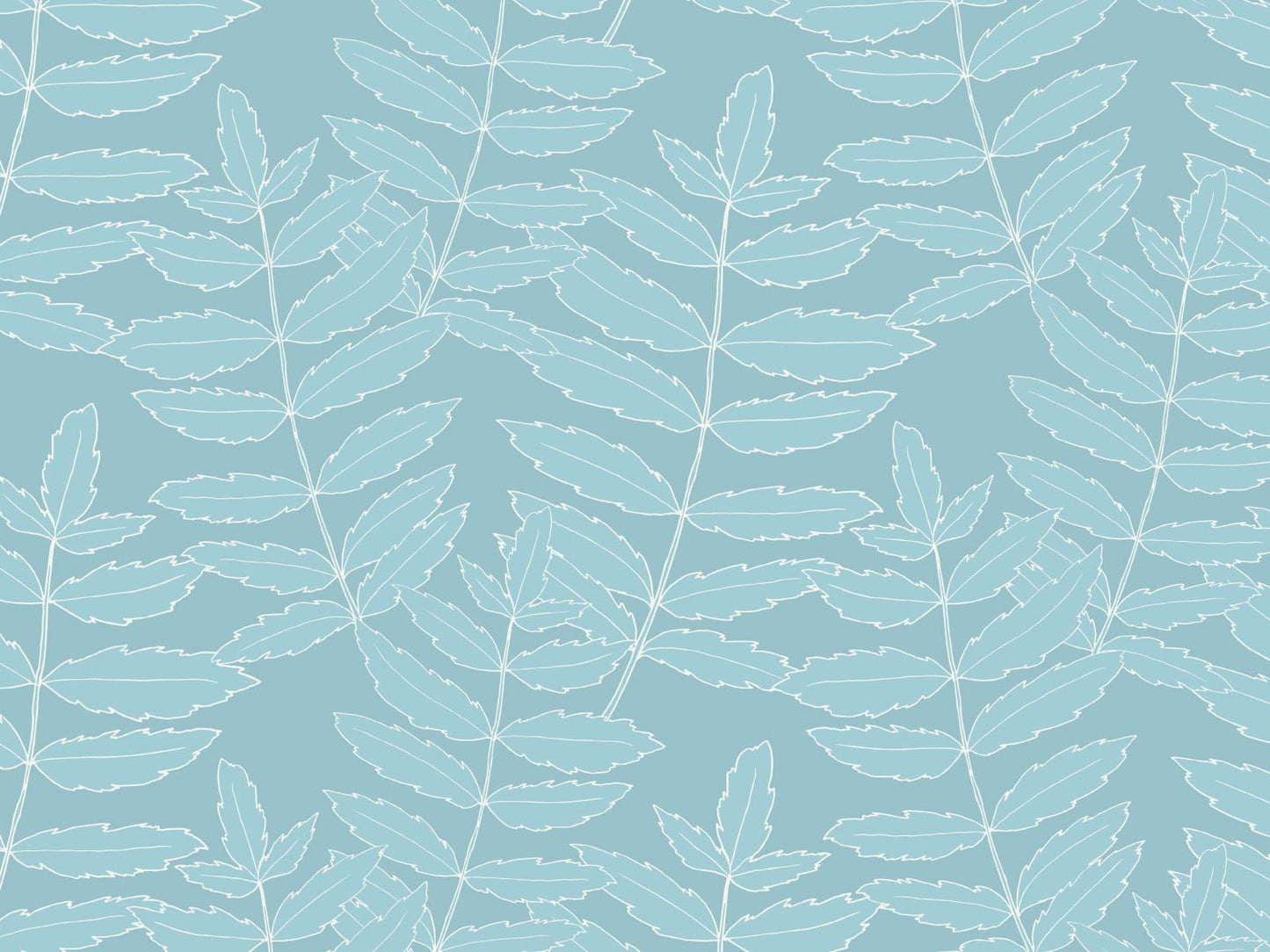 Rowan Leaf - Light Blue