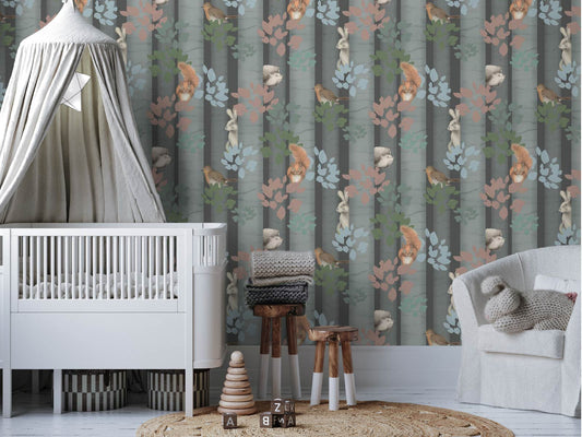 Silver Birch Animals - Grey
