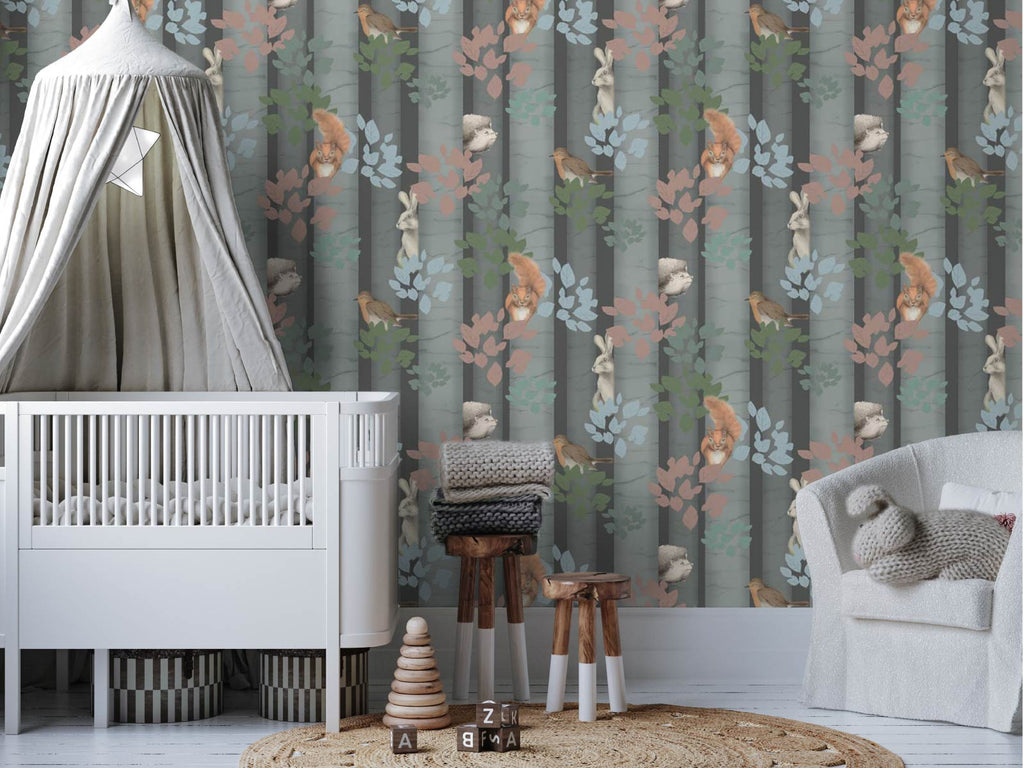Silver Birch Animals - Grey