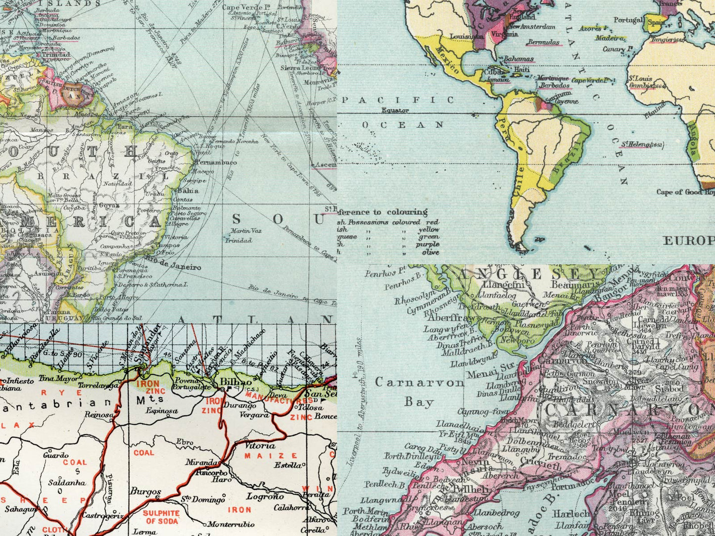 Vintage Map Collage