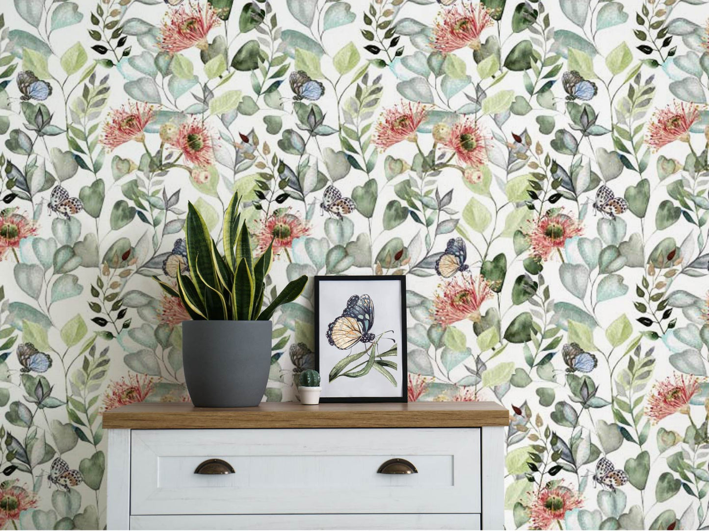 Watercolour Floral - White