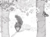 Woodland Adventure - Greyscale