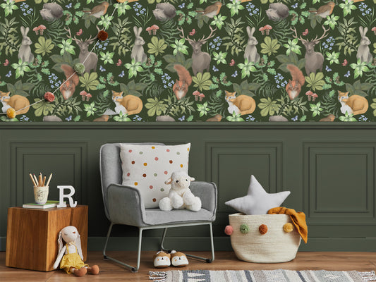 British Wildlife - Dark Green