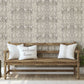 Vintage Ornate Bird - Grey