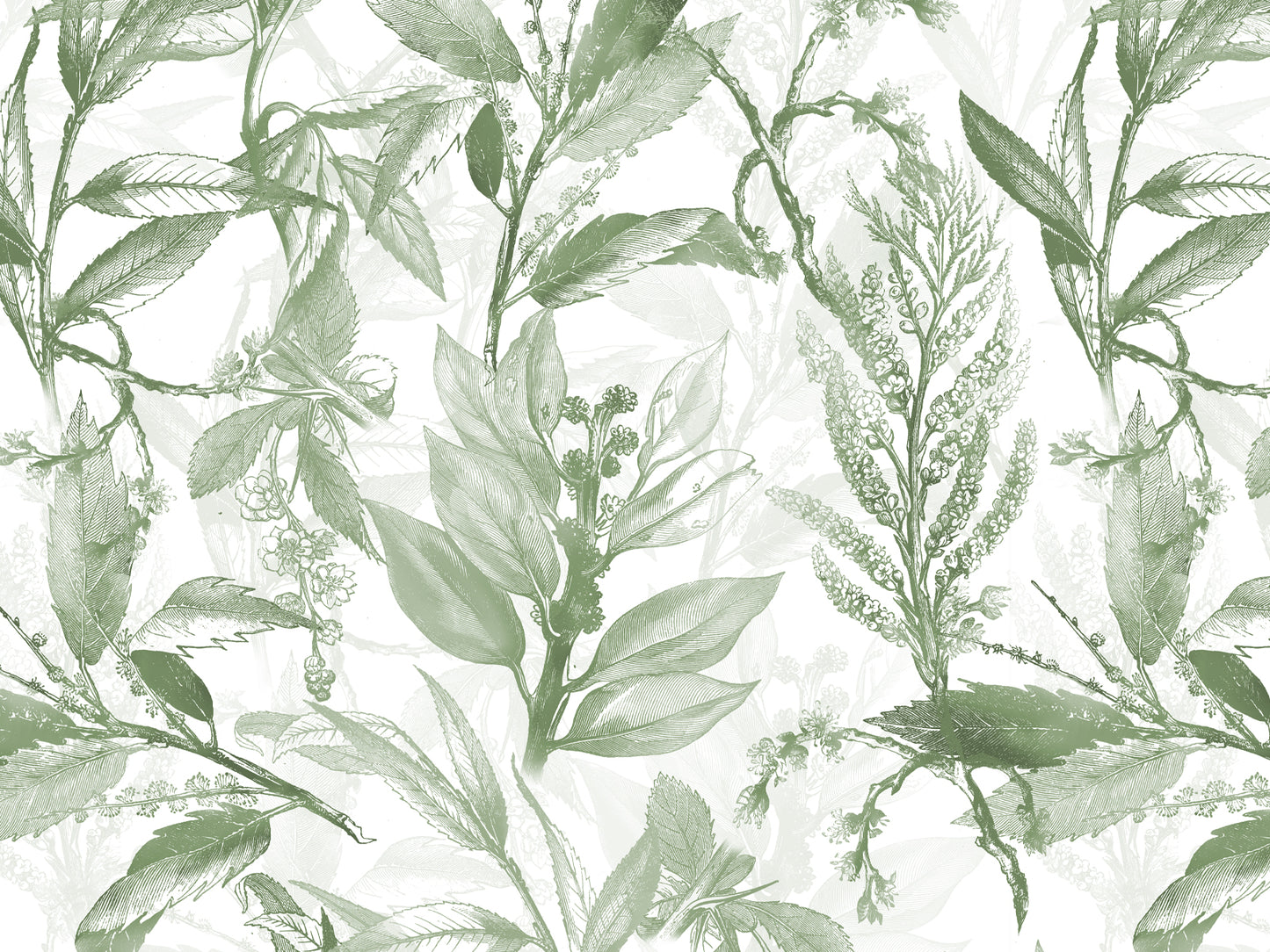 Botanical Leaves -  Green