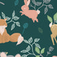 Cute Forest Animals - Dark Green