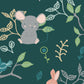 Cute Forest Animals - Dark Green