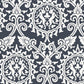 Damask Rabbit - Navy