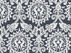 Damask Rabbit - Navy