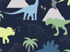 Dino Friends - Navy and Muted