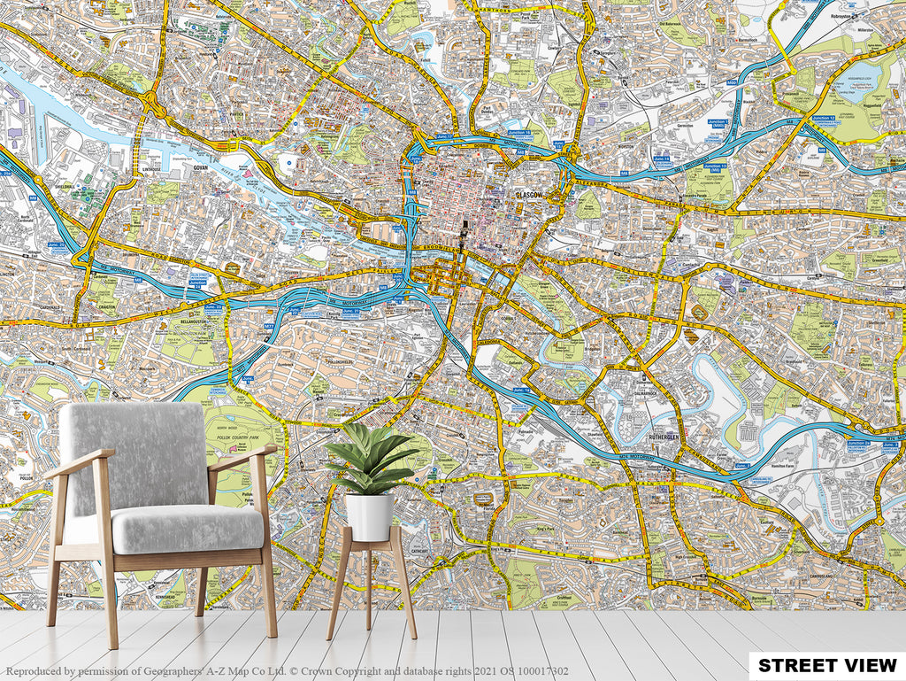 A-Z Glasgow Map