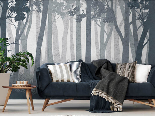 Forest Wall - Navy