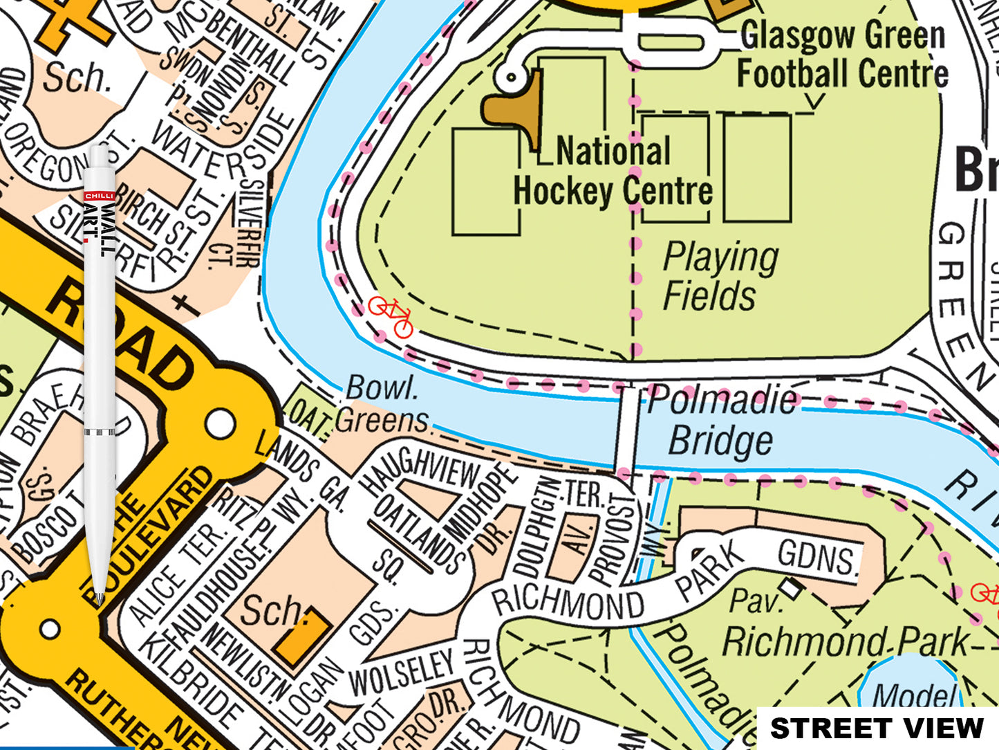 A-Z Glasgow Map
