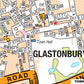 A-Z Glastonbury Map