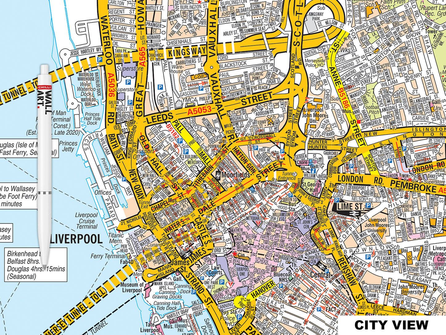 A-Z Liverpool Map