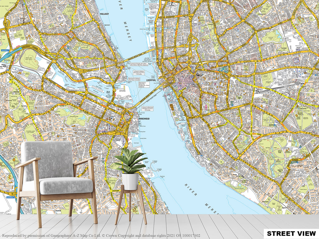 A-Z Liverpool Map