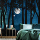 Nocturnal Forest Moon - Blue