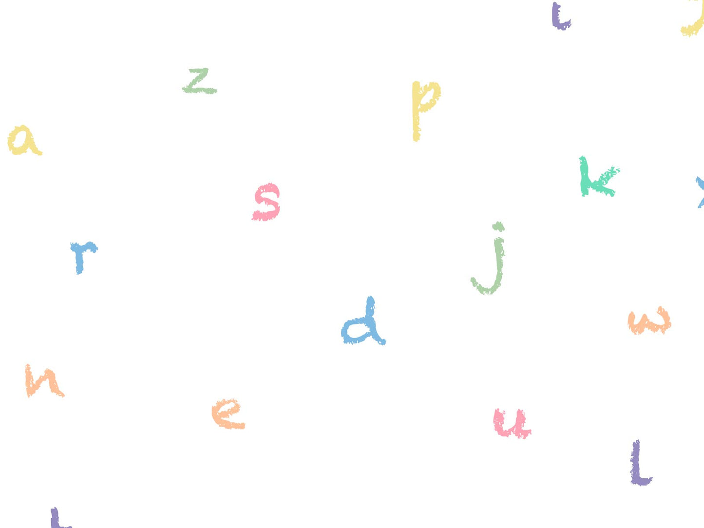 Pastel Alphabet