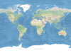 Physical World Map No 3
