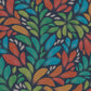 Petals - Navy and Orange