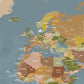 World Map -  Multi Colour