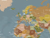 World Map -  Multi Colour