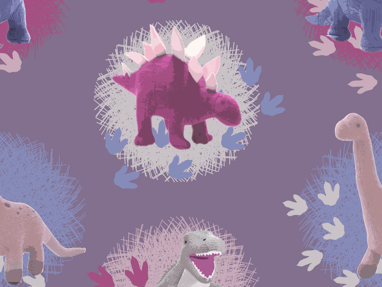 Download Cute Dinosaur Phone Purple Tyrannosaurus Wallpaper  Wallpaperscom