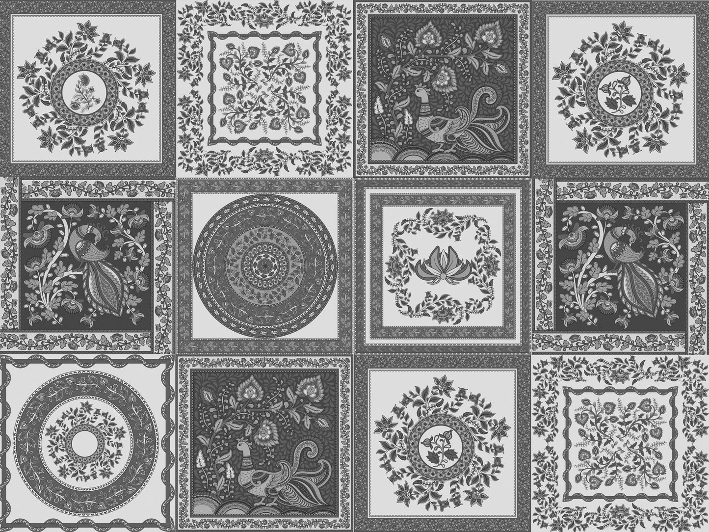 Indian Tiles - Grey