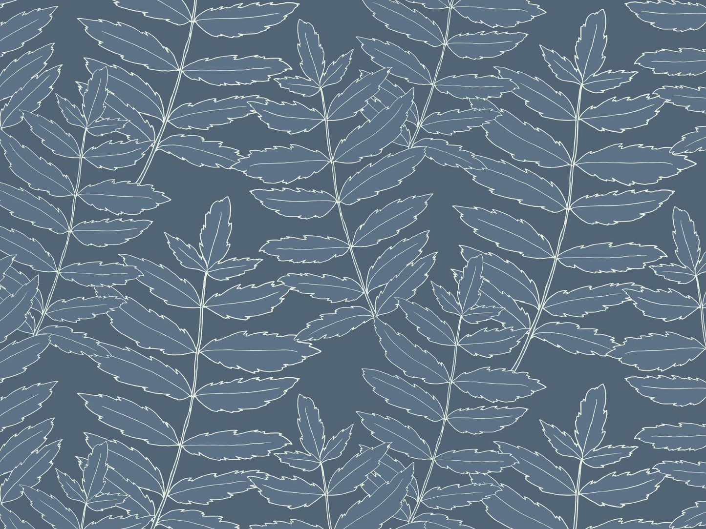 Rowan Leaf - Navy