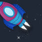 Space Explorer - Navy and Pink