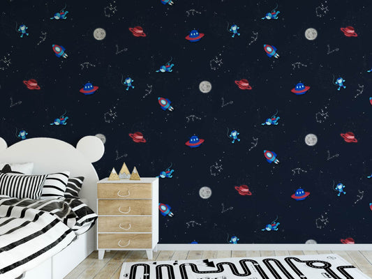 Space Explorer - Navy and Red